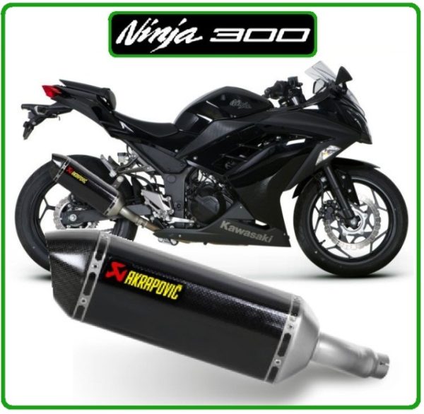 kawasaki ninja300 akrapovic slipon carbon ท่อ ท่อไอเสีย อาคา นินจา300