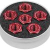 driven racing sprocket nut red